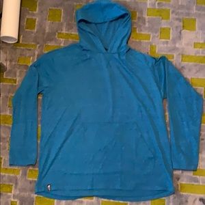 Nice North Face Teal Blue L/S hoody